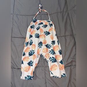 1-2y pineapple super soft silk like pineapple romper